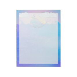 Whale Border - 11" x 8,5" Notitieblok