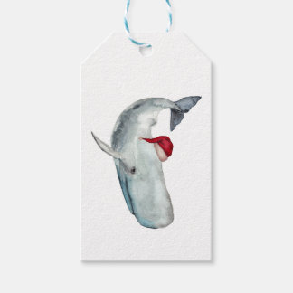 Whale Christmas Gift Label Cadeaulabel