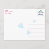 Whale, dank je meisje Baby shower Briefkaart (Achterkant)