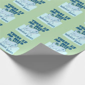 Whale Dog funny creature Cadeaupapier (Hoek)