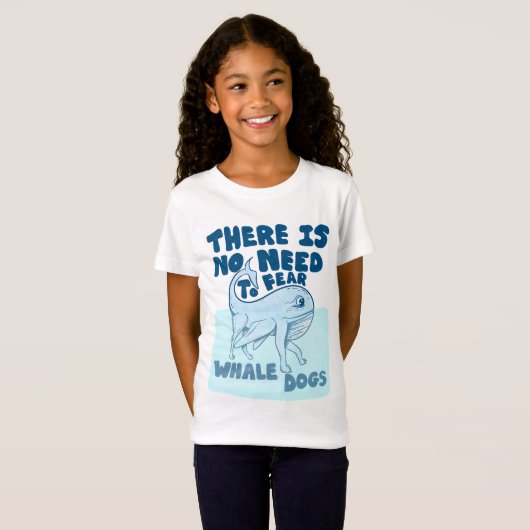 Whale Dog funny creature T-shirt (Voorkant volledig)