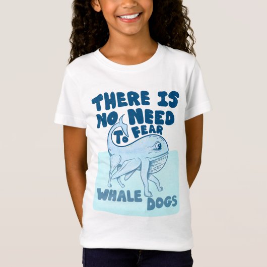 Whale Dog funny creature T-shirt (Voorkant)