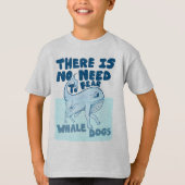 Whale Dog funny creature T-shirt (Voorkant)