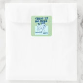 Whale Dog funny creature Vierkante Sticker (Tas)