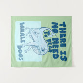 Whale Dog funny creature Wandkleed (Voorkant (horizontaal))