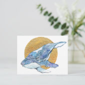 Whale Dream Briefkaart (Staand voorkant)