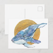 Whale Dream Briefkaart (Voorkant / Achterkant)