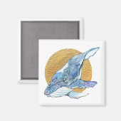 Whale Dream Magneet (Voorkant / Achterkant)