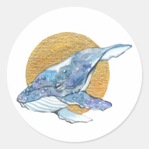Whale Dream Ronde Sticker