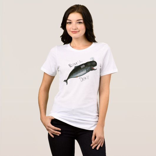 Whale Earth Day T-shirt (Voorkant volledig)