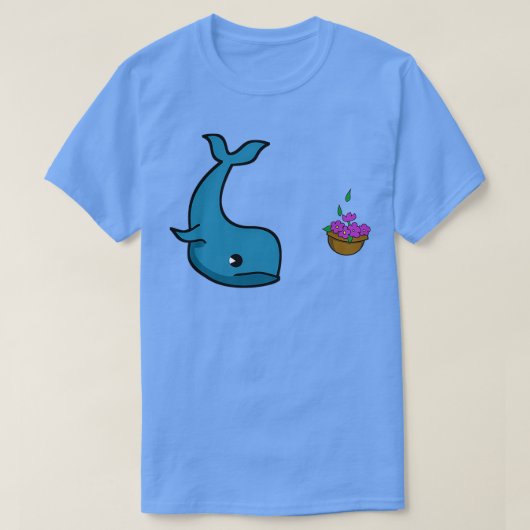 Whale en Bowl van Petunias T-shirt (Design voorkant)