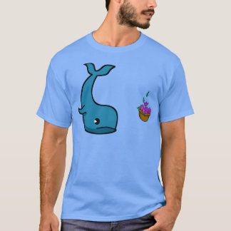 Whale en Bowl van Petunias T-shirt