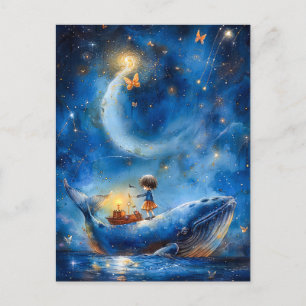 Whale Fantasy Briefkaart