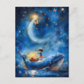 Whale Fantasy Briefkaart (Voorkant)