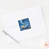 Whale Fantasy Vierkante Sticker (Envelop)
