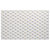 Whale Fish Rainbow Sun fabric Stof (Yard (91,4 cm))