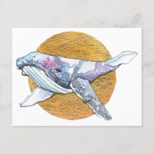 Whale Float Briefkaart