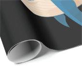 Whale For Whale Lovers Blue Beluga Orca Cadeaupapier (Rol Hoek)