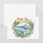 Whale Garden Bedankkaart (Voorkant / Achterkant)