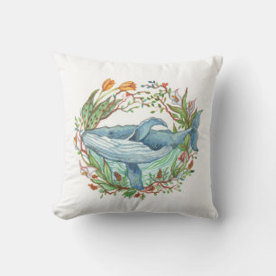 Whale Garden Kussen