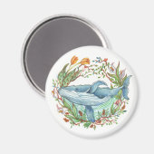 Whale Garden Magneet (Voorkant / Achterkant)