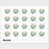 Whale Garden Ronde Sticker (Vel)