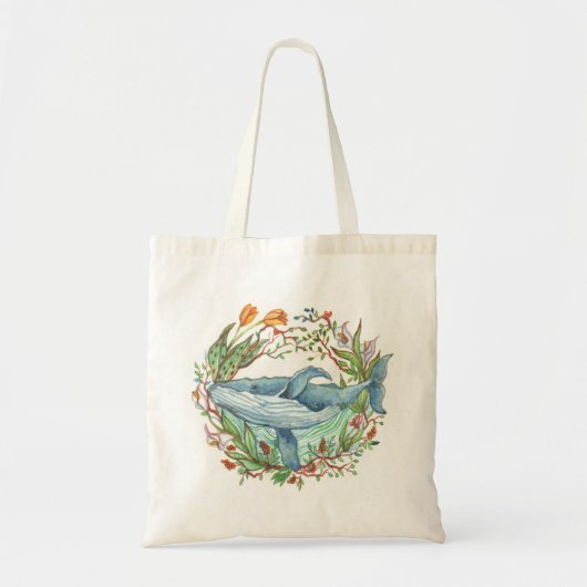 Whale Garden Tote Bag (Voorkant)