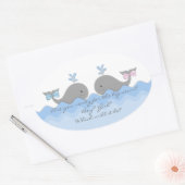Whale Gender Reveal Stickers (Envelop)