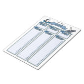 Whale Goal Planner Custom Notitieblok (Schuin)