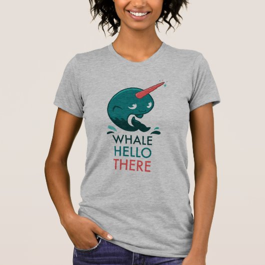 Whale Hallo Daar T-shirt (Voorkant)