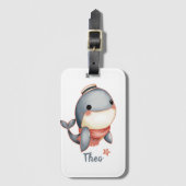 Whale Hello There! Bagagelabel (Voorkant (verticaal))