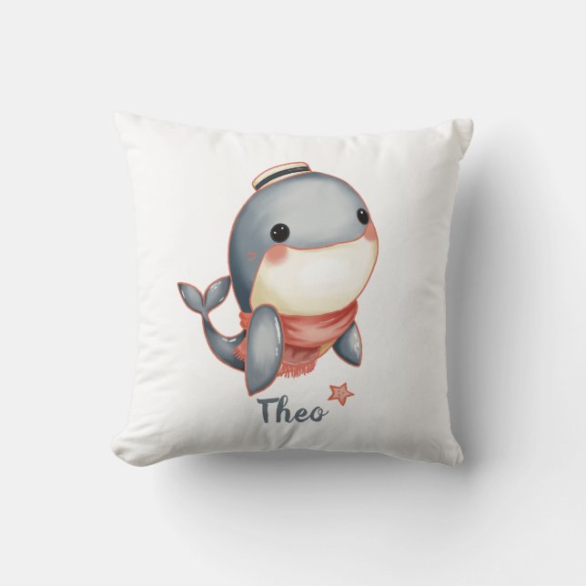 Whale Hello There! Kussen (Voorkant)