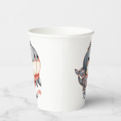 Whale Hello There! Papieren Bekers (Rechts)