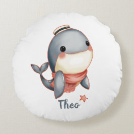 Whale Hello There! Rond Kussen