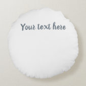 Whale Hello There! Rond Kussen (Achterkant)