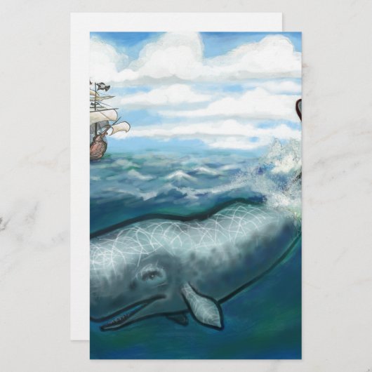Whale Ho Briefpapier (Voorkant / Achterkant)