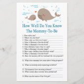 Whale Hoe goed ken je het baby shower spel? (Voorkant)