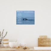Whale huilt...een gedicht van diep verdriet poster (Keuken)