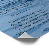 Whale huilt... een gedicht van diep verdriet... poster (Hoek)