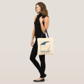 Whale. I Love the Ocean. Tote Bag (Voorkant (model))