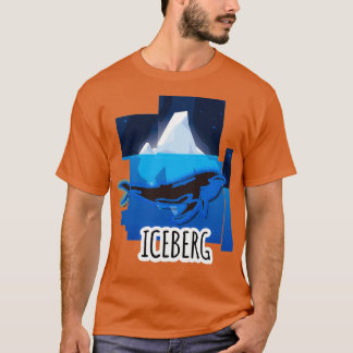 Whale ijsberg-water t-shirt