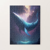 Whale in the Sky Fantasy Kunst Legpuzzel (Verticaal)