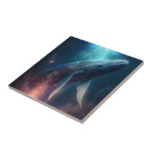 Whale in the Sky Fantasy Kunst Tegeltje (Zijkant)