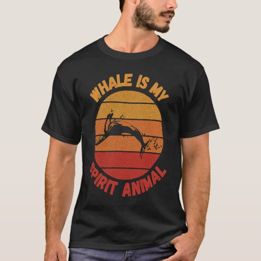 Whale is my spirit animal t-shirt (Voorkant)