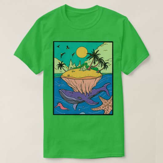 Whale Island Fantasy T-shirt (Design voorkant)