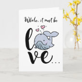 Whale It Must Be Love, Jubileum & Valentijns Kaart (Gele Bloem)