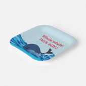 Whale It's A Twin Boys Gepersonaliseerde papieren  Papieren Bordje (Gebogen)