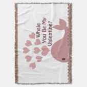 Whale Je bent mijn Valentijn Deken (Voorkant Verticaal)