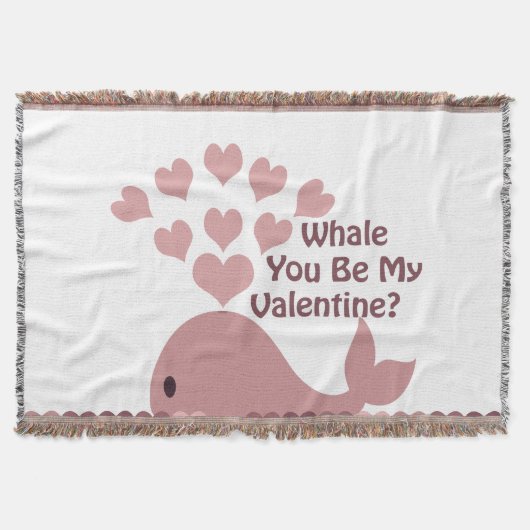 Whale Je bent mijn Valentijn Deken (Voorkant)