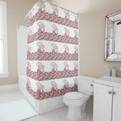 Whale Je bent mijn Valentijn Douchegordijn (In situ)